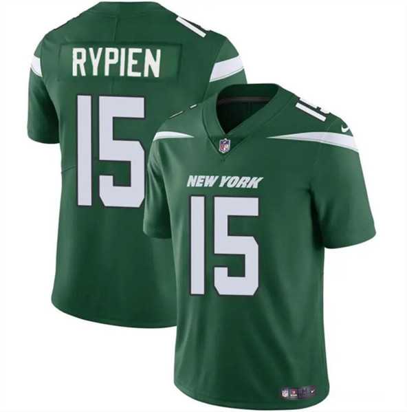 Men & Women & Youth New York Jets #15 Brett Rypien Green Vapor Untouchable Limited Stitched Jersey